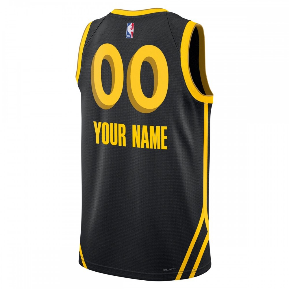 Golden State Warriors Unisex 2023/24 Custom Swingman Jersey - Black - City Edition-Pro Kit Vault | Brand New 26/27 Sports Jerseys